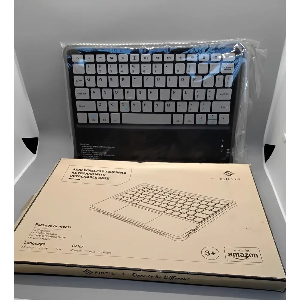 Fintie Kids Wireless Keyboard, designed for Amazon Fire HD 10 tablet.
